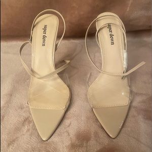 Clear/ Nude Heel
